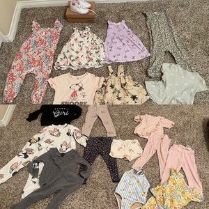 Bundle of toddler girl clothes